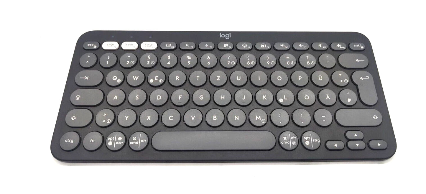 Logitech Pebble Keys 2 K380s Tastatur – Graphit, Deutsch (QWERTZ)