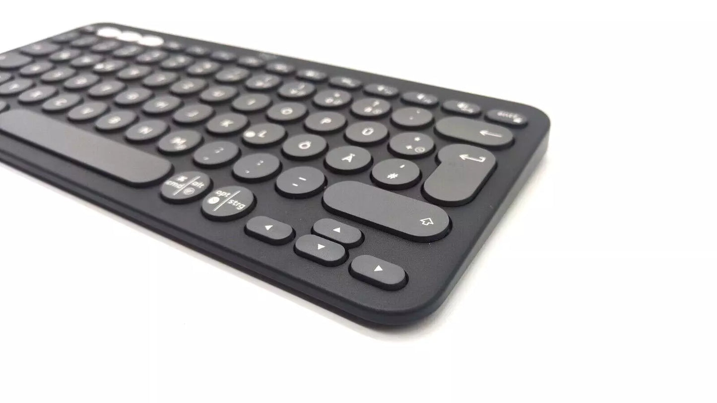 Logitech Pebble Keys 2 K380s Tastatur – Graphit, Deutsch (QWERTZ)