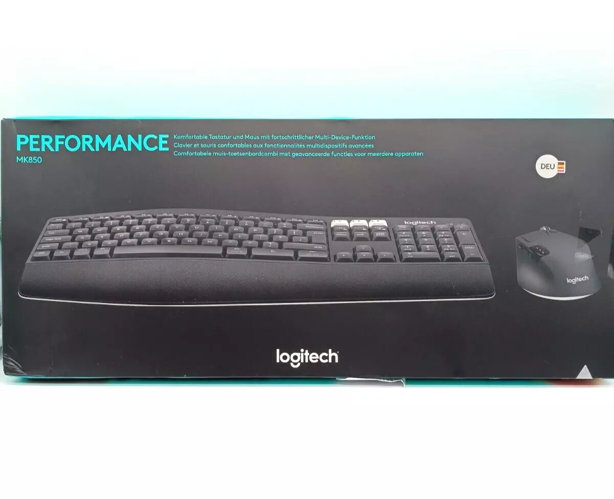 Logitech MK850 Ergonomisches Performance Set – Tastatur & Maus – Kabellos, QWERTZ