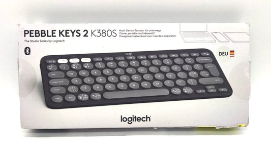 Logitech Pebble Keys 2 K380s Tastatur – Graphit, Deutsch (QWERTZ)