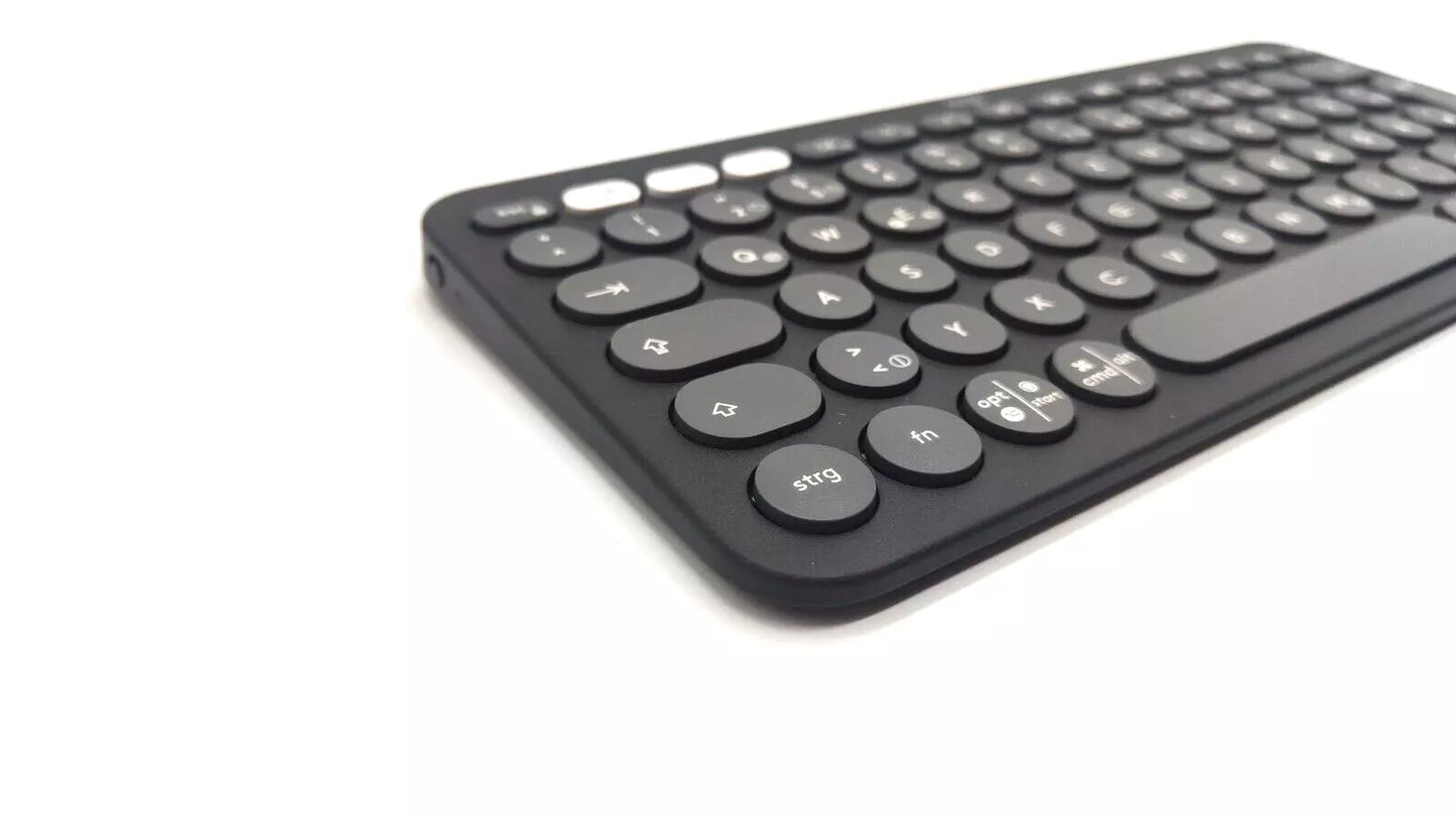 Logitech Pebble Keys 2 K380s Tastatur – Graphit, Deutsch (QWERTZ)